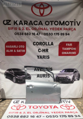 2007-2012 TOYOTA AURIS ÇIKMA ORJINAL SAĞ ÖN KAPI