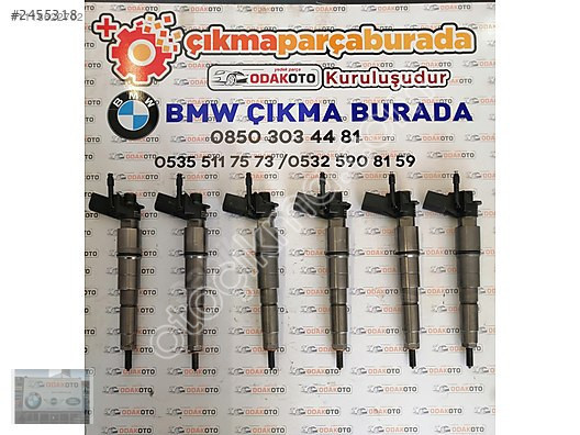 0445115 070 BMW E60 5.30d M57N2 Çıkma Enjektör Temiz