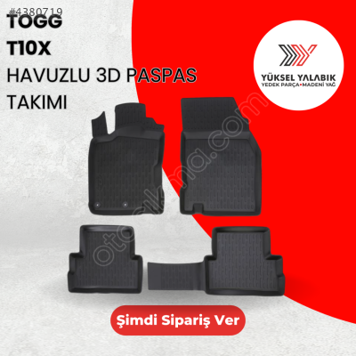 TOGG T10X PASPAS TAKIMI 3D HAVUZLU