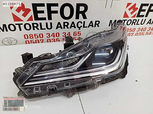 TOYOTA COROLLA FULL LED SOL FAR ÇIKMA ORJİNAL YEDEK PARÇA 19-23