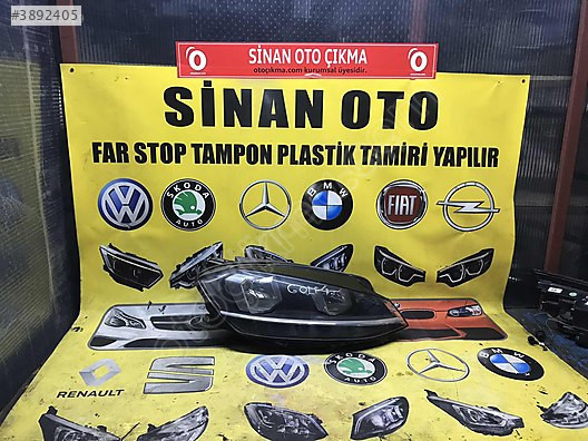 VOLKSWAGEN GOLF 7.5 SAĞ FAR ORJİNAL ÇIKMA HATASIZ