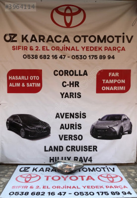 2013-2018 TOYOTA YARIS ÇIKMA ORJINAL SOL FAR