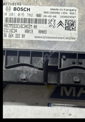 Ecu Motor PEUGEOT BIPPER 1.4 HDi 0281015782 9666432280 EDC16C34