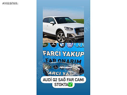 AUDİ Q2 2018-2021 SAĞ FAR CAMI FAR TAMİRİ