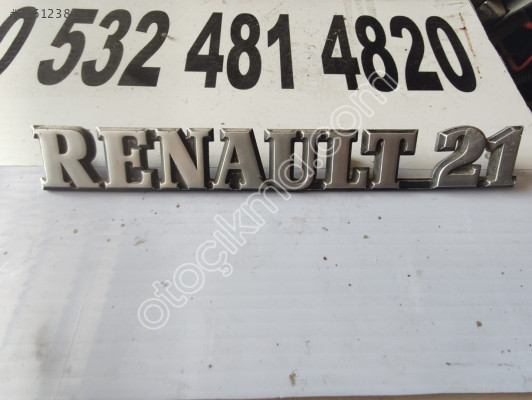 RENAULT 21 YAZİ AMBLEMİ