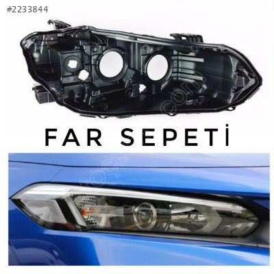 HONDA CİVİC SAĞ FAR KASASI DÜZ TİP SIFR 2020-2023 UYUMLU