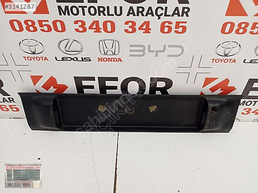 TOYOTA COROLLA ARKA PLAKALIK ÇIKMA ORİJİNAL PARÇA 1993-1998