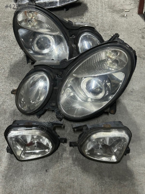 W211 MERCEDES SAĞ SOL ÇİFT BEYİNLİ FAR SİS LAMBASI