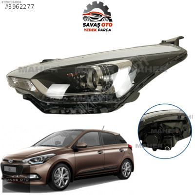 İ20 ÖN FAR SAĞ SOL LED + MERCEKLİ 2014 2015 2016 2017 2018 2019
