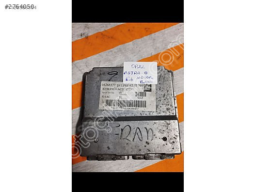 OPEL ASTRA G 1.6 MOTOR BEYNİ 16268377