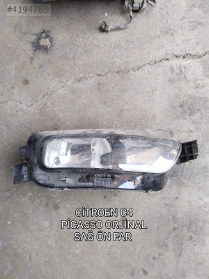 CİTRÖEN C4 PİCASSO ORJİNAL SAĞ ÖN FAR AZ HASARLI 2013-2015