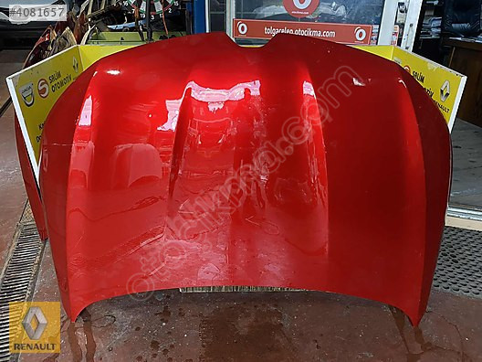 RENAULT MEGAN 4 ÇIKMA ORJİNAL KIRMIZI MOTOR KAPUTU VE DİĞER PARÇ