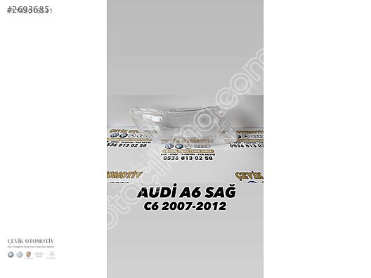 AUDİ A6 C6 2007-2012 SAĞ FAR CAMI