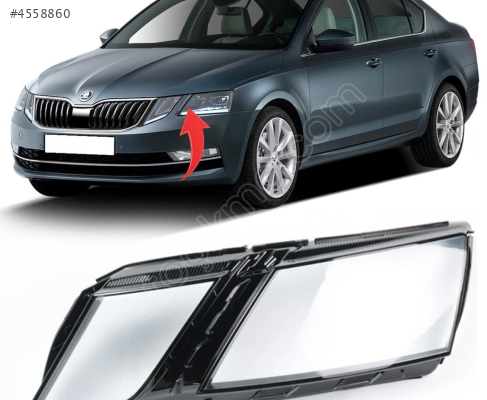 SKODA OCTAVİA A7  SIFIR SOL FAR CAMI 2018-2020