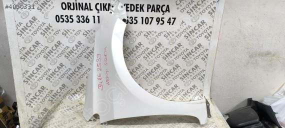 TOYOTA COROLLA 2013 2018 SAĞ ÖN ÇAMURLUK ÇIKMA ORJİNAL SEDEFLİ