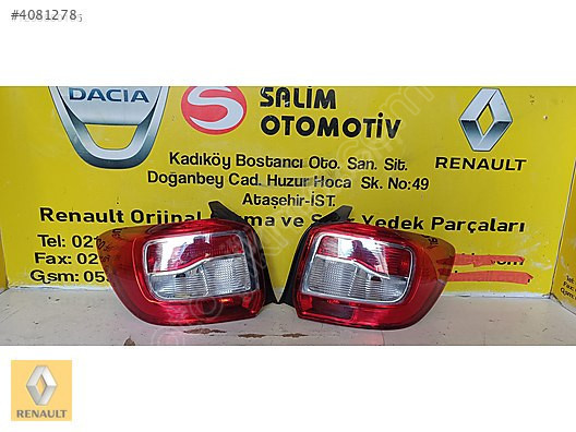 RENAULT SYMBOL 13 SAĞ SOL STOP LAMBASI VE DİGER PARÇALARI