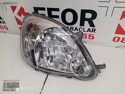 TOYOTA YARİS DEPO SIFIR AYARINDA ÇIKMA YAN SANAYİ SAĞ FAR 03-05
