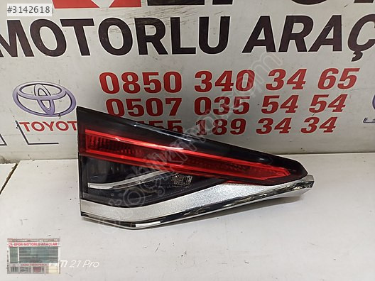 TOYOTA COROLLA DREAM, VİSİON SOL İÇ STOP ÇIKMA ORİJİNAL2019-2024