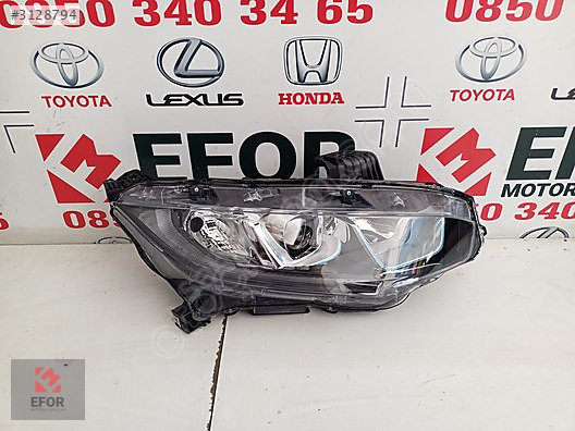 HONDA CIVIC SIFIR SAĞ FAR LEDSİZ 16-21 OEM NO: 33100-TET-H01