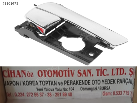 KİA RİO İÇ KAPI KOLU ÖN/ARKA SAĞ-SOL 2006-2012 83620-1G000