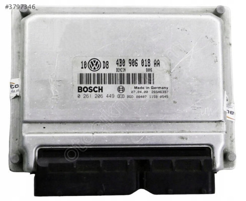 Passat 1.8 Turbo 2000 Motor Beyni / 4B0906018AA / 0261206449