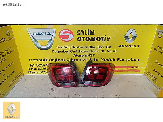 DACİA SANDERO 17 ÇIKMA ORJİNAL SAĞ SOL STOP LAMBALARI