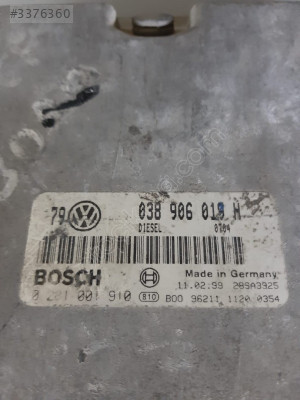 038 906 019 H 0281001910 VW BORA MOTOR BEYNİ