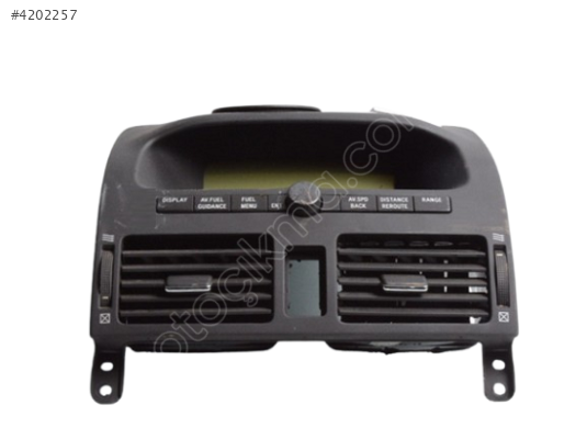 Toyota Avensis Orta Kalorifer Izgarası Üfleme Yol Bilgisayarı