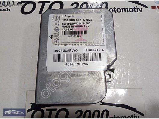 1C0909605A VOLKSWAGEN GOLF 2005-2009 AİRBAG BEYNİ
