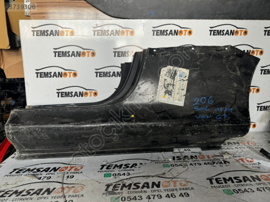 PEUGEOT 206 TEK KAPI SOL ARKA MARŞPİYEL SACI SIFIR ORJİNAL