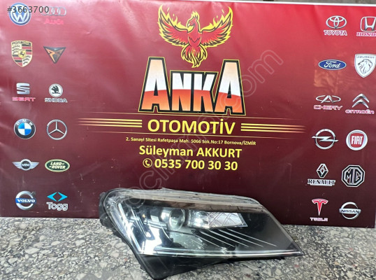 Skoda Superb Modeli için Sağ Ön Far - Oto Çıkma Parçalar