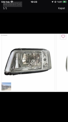 Volkswagen Transporter t5 sağ far 03-05