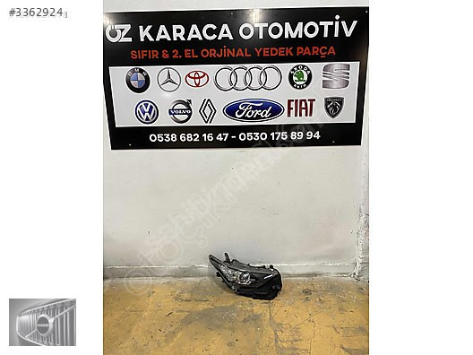 2013-2016 TOYOTA AURİS ÇIKMA ORJİNAL SAĞ ÖN FAR
