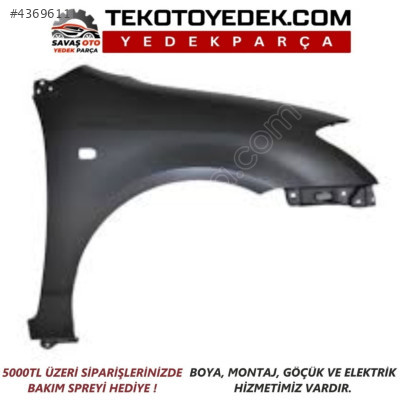 COROLLA ZZE121 SEDAN ÖN ÇAMURLUK SAĞ SOL 2002 2003 2004 2005 2006