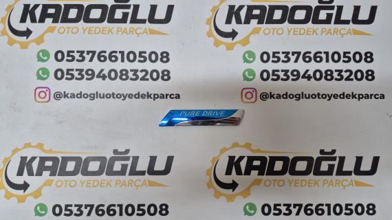 NİSSAN "PURE DRİVE" BAGAJ AMBLEMİ ÇIKMA YEDEK PARÇA