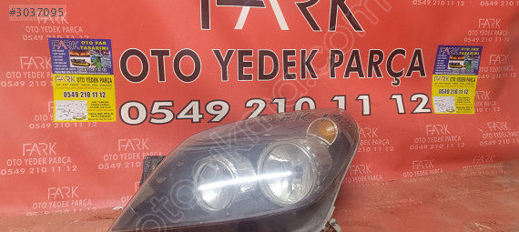 opel astar h sol far cıkma siyah orjinal
