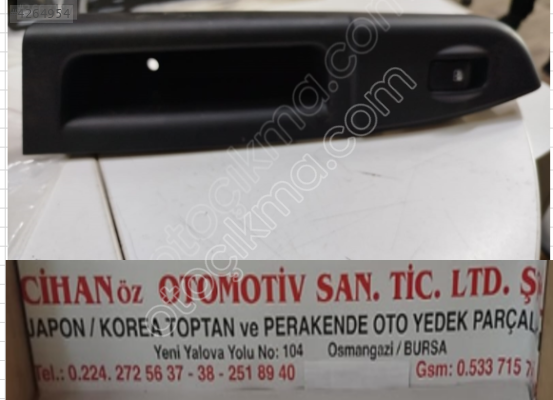 HYUNDAİ GETZ CAM DÜĞME ÇERÇEVESİ ARKA SAĞ DÜĞMELİ ORJİNAL 2006..,