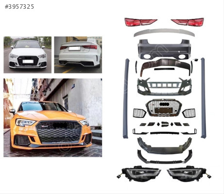 A3 13-16 İÇİN 2017+ RS3 GÖRÜNÜM FACELIFT BODY KIT (SEDAN)