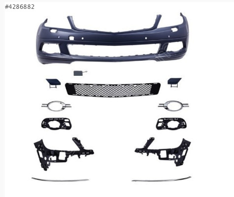 MERCEDES C 180 2007 -2014 ÖN TAMPON FAR YIKAMALI SENSORLU SETKOMP