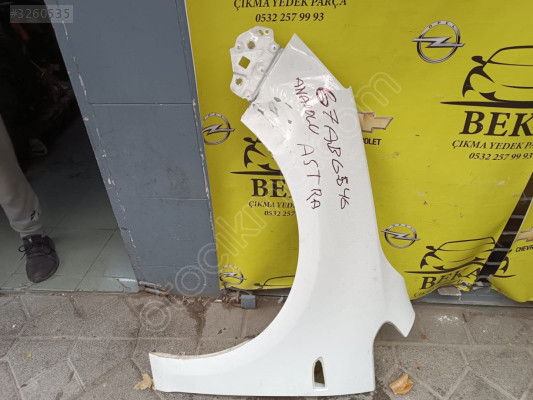 OPEL ASTRA J SOL ÖN ÇAMURLUK BEYAZ ÇIKMA ORJİNAL YEDEK PARÇA