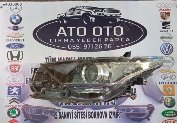 TOYOTA AURİS ORJİNAL ÇIKMA SOL FAR