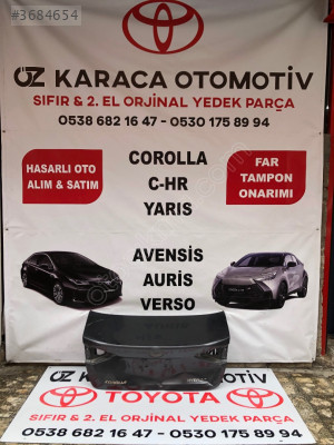 2019-2025 TOYOTA COROLLA ÇIKMA ORJINAL BAGAJ KAPAĞI