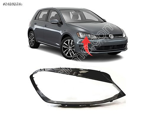 VW Golf 7 Sağ Far Camı - Orijinal Çıkma Parça