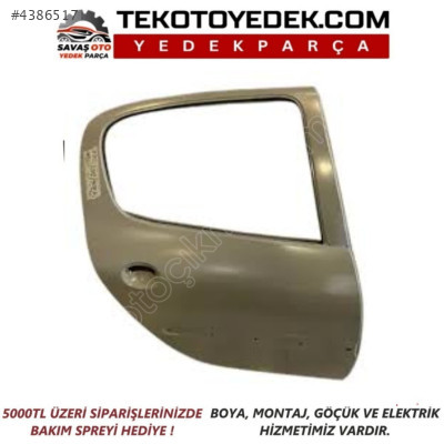 PEUGEOT 206 ARKA KAPI SAĞ SOL 1998 VE ÜZERİ / KAMPANYA