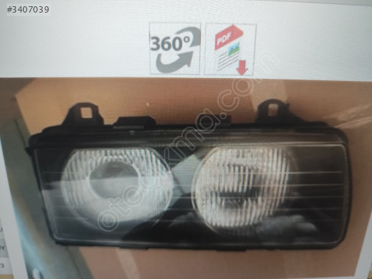 BMW far E36 sağ siyah mercekli