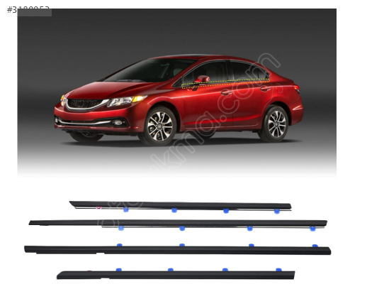 ÇITA CAM SIYIRICI FİTİL ARKA SOL DIŞ HONDA CIVIC 12-14 72950-TR0-
