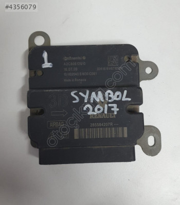 renault symbol 2017 çıkma orjinal airbag beyni (son fiyat)