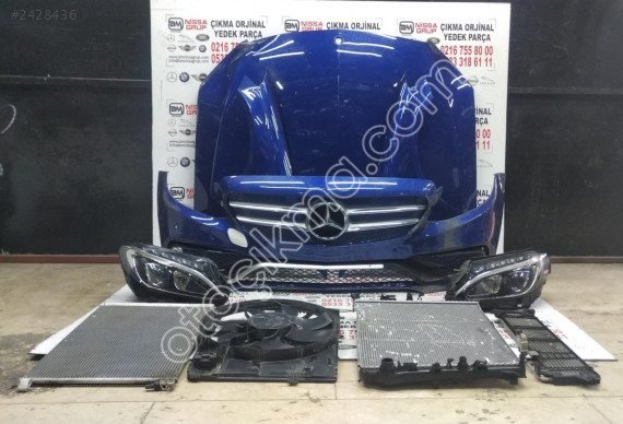 MERCEDES W205 C SERİSİ MAVİ KOMPLE ÖN ORJİNAL ÇIKMA  PARÇA