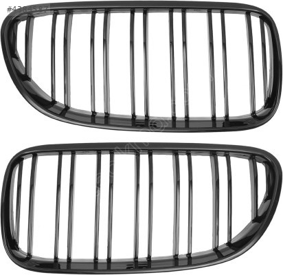 51137254967 BMW E92 LCİ 2010-2013 ÖN PANJUR BÖBREK KROM SİYAH SET
