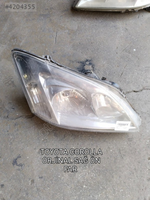 TOYOTA COROLLA HATCHBACK ORJİNAL SAĞ VE SOL FAR TAKIMI 2002-2004